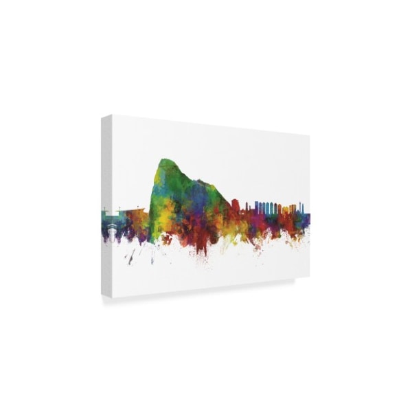 Michael Tompsett 'Gibraltar Skyline Ii' Canvas Art,22x32